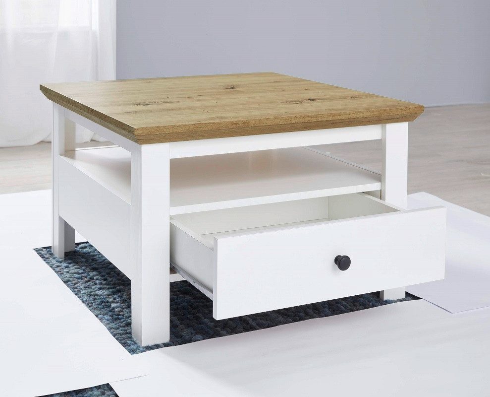 trendteam Couchtisch Couchtisch Wohnzimmertisch Universal, Artisan Eiche / weiß (no-Set), Breite 70 cm, Tishcplatte aus Holzwerkstoff