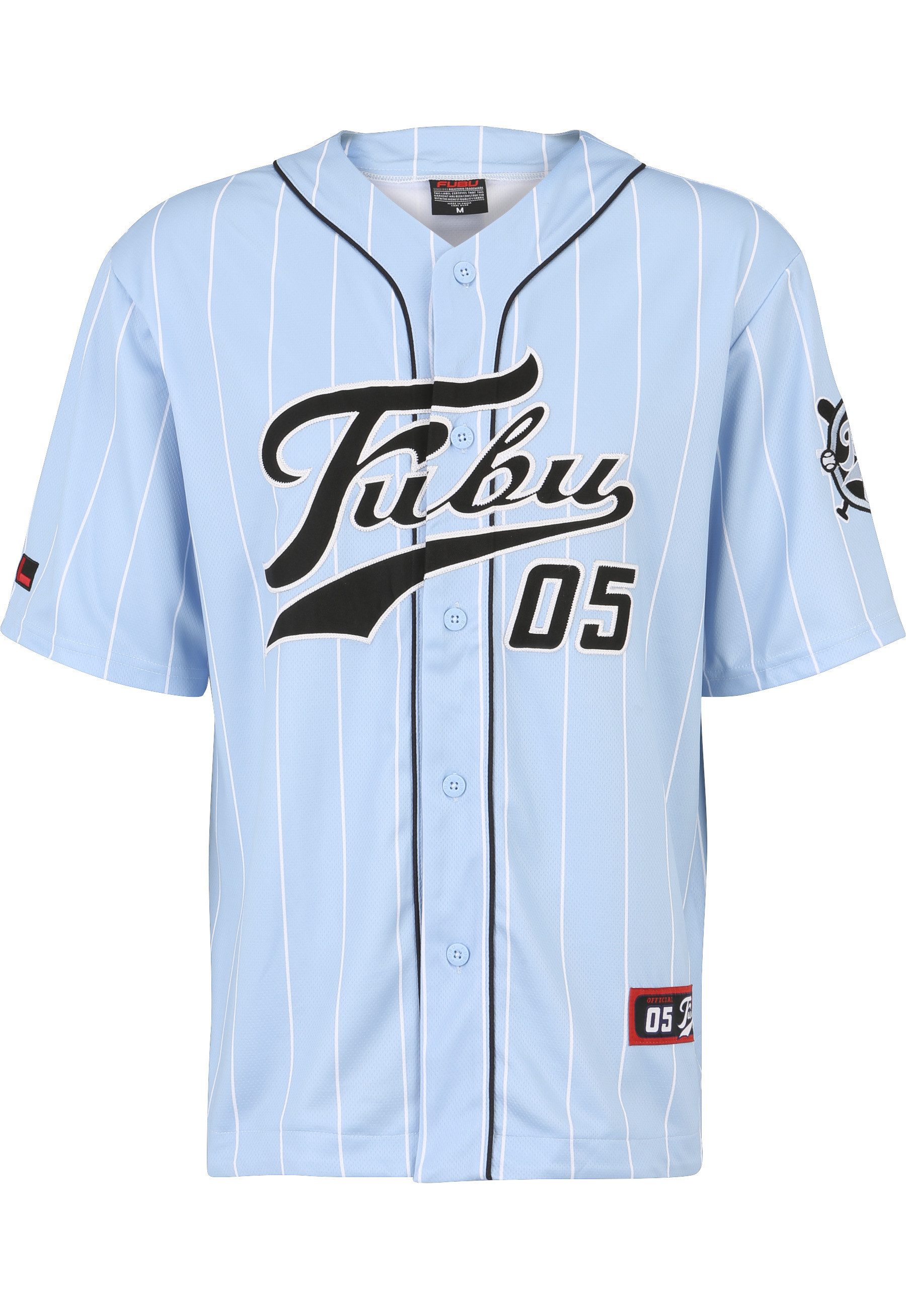 Fubu T-Shirt Fubu Herren FM232-003-3 FUBU Varsity Pinstripe Baseball Jersey (1-tlg)