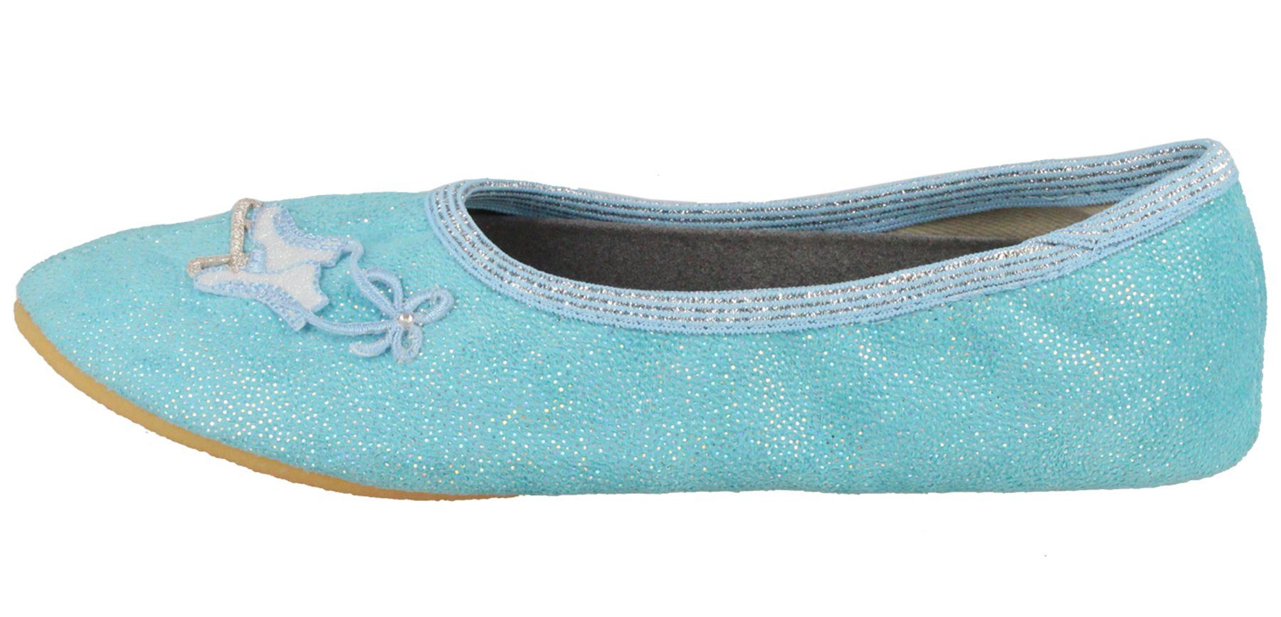 Beck Schläppchen Ice Dance Gymnastikschuh Schlittschuh-Patch & Glitzer