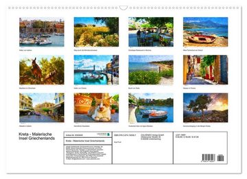 CALVENDO Wandkalender Kreta - Malerische Insel Griechenlands (Premium, hochwertiger DIN A2 Wandkalender 2023, Kunstdruck in Hochglanz)