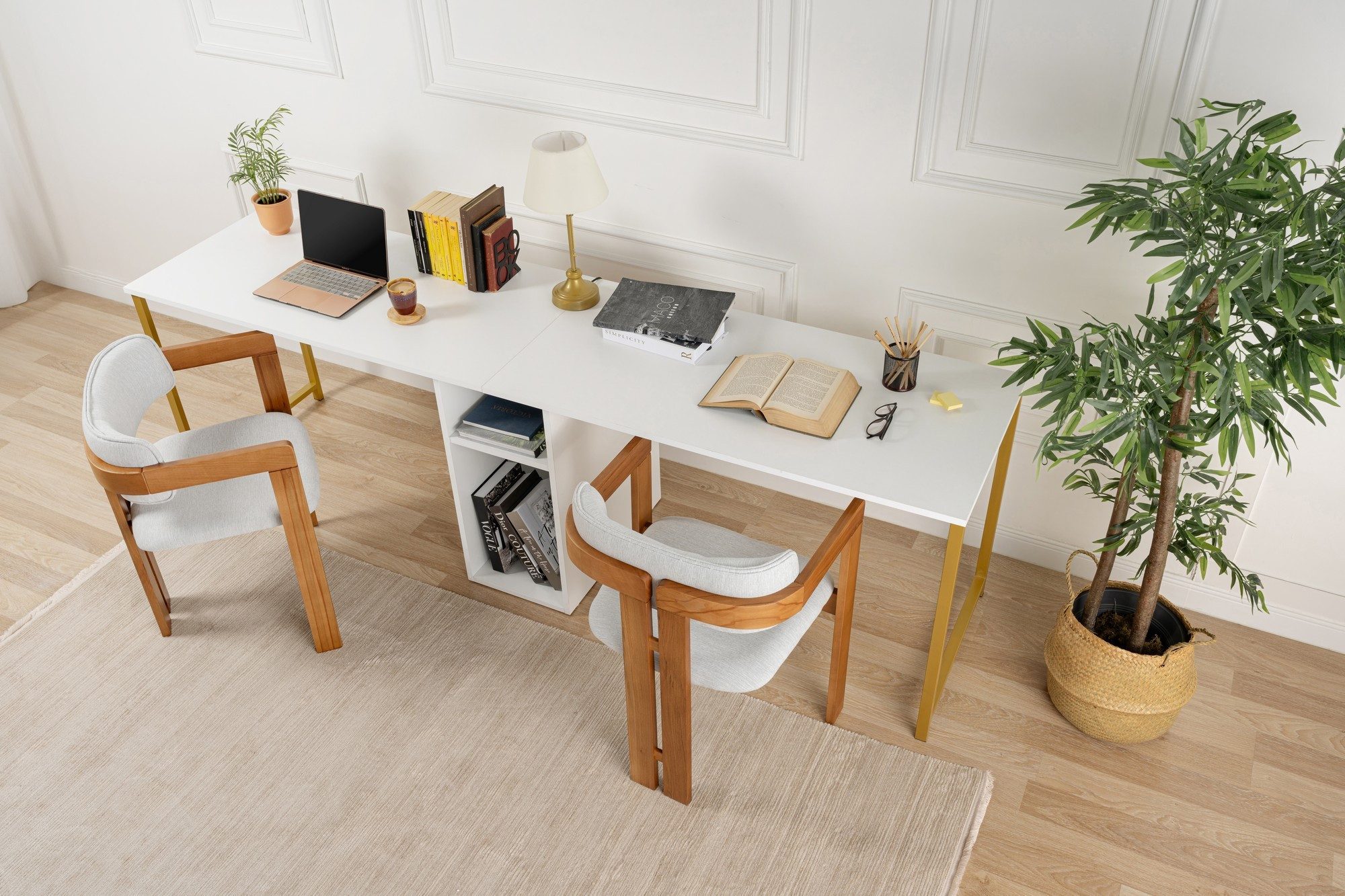 Skye Decor Doppelschreibtisch 100% MELAMINE COATED günstig online kaufen