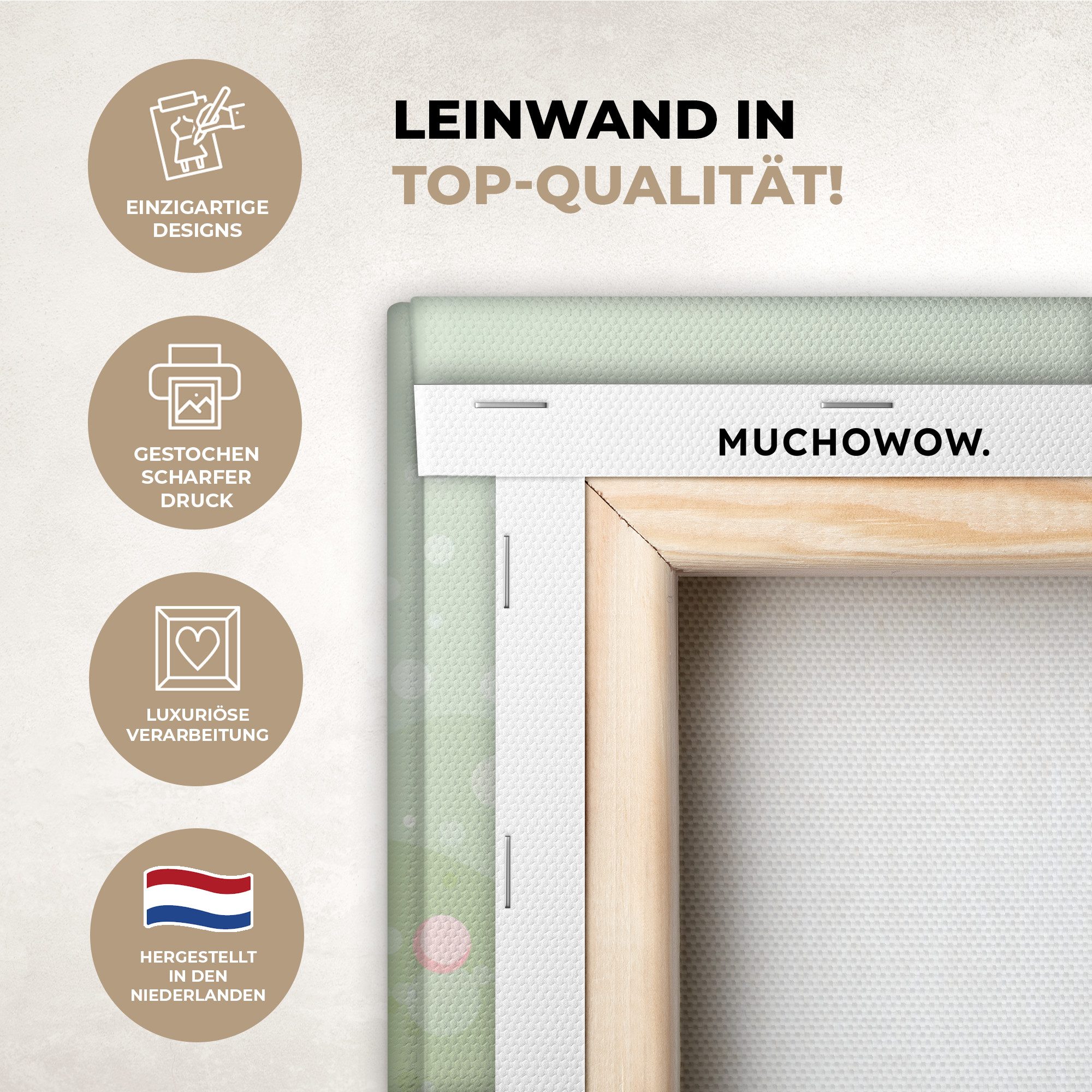 OneMillionCanvasses® Leinwandbild Oktopus - Meerestiere - Grün - Unterwasse günstig online kaufen