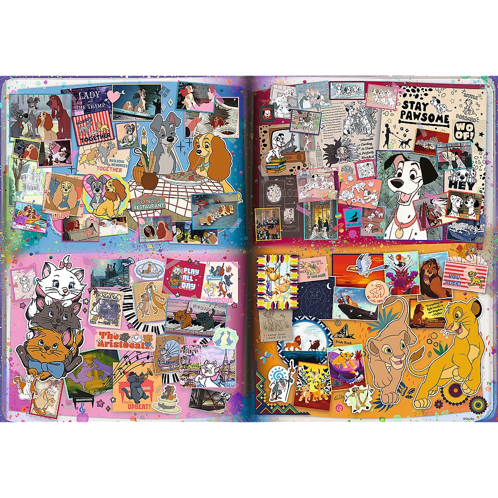 Trefl Puzzle The Great Book of Disney 6000 Teile Puzzle, 6000 Puzzleteile, Made in Europe