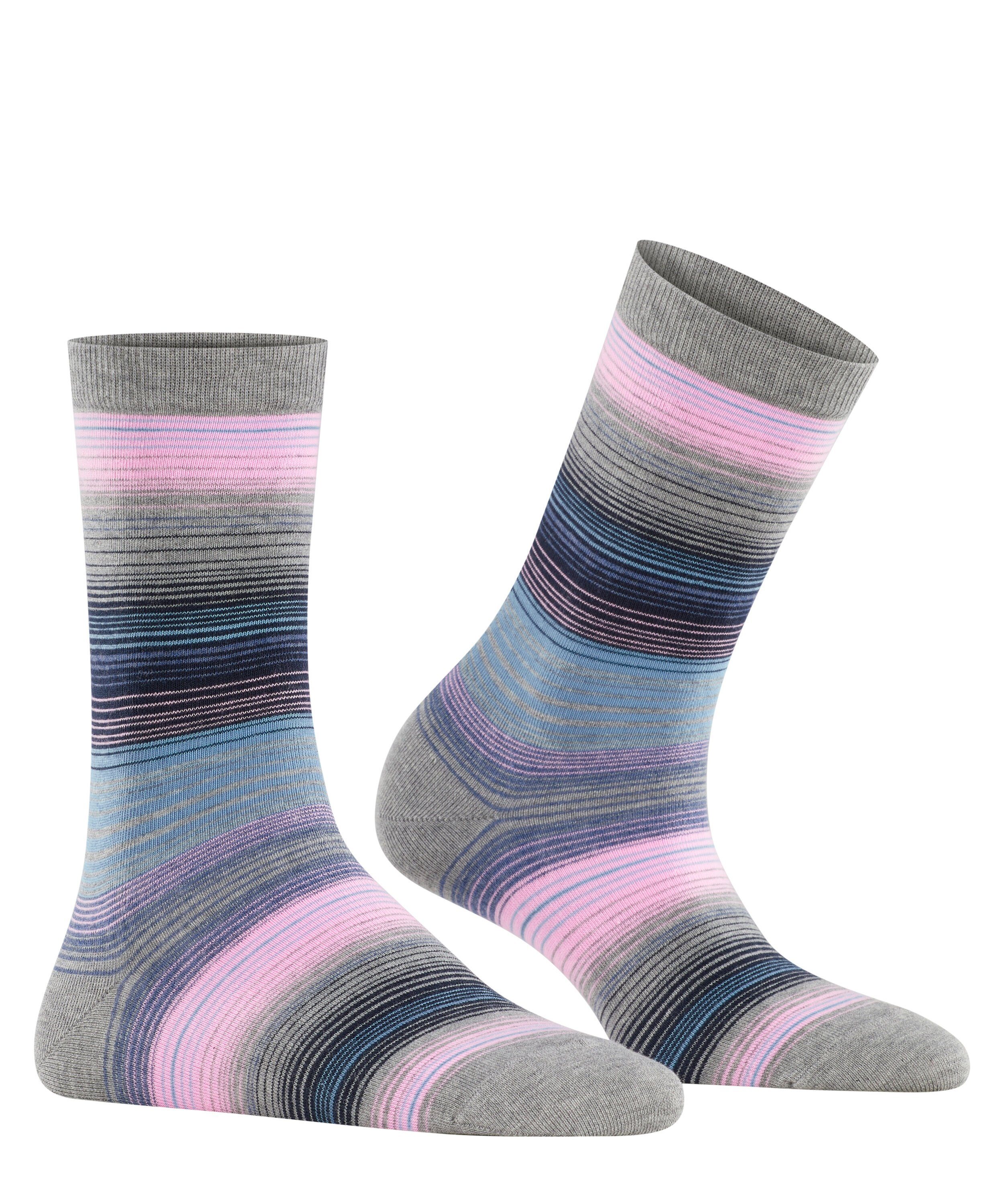 (3400) light Stripe grey Socken (1-Paar) Burlington