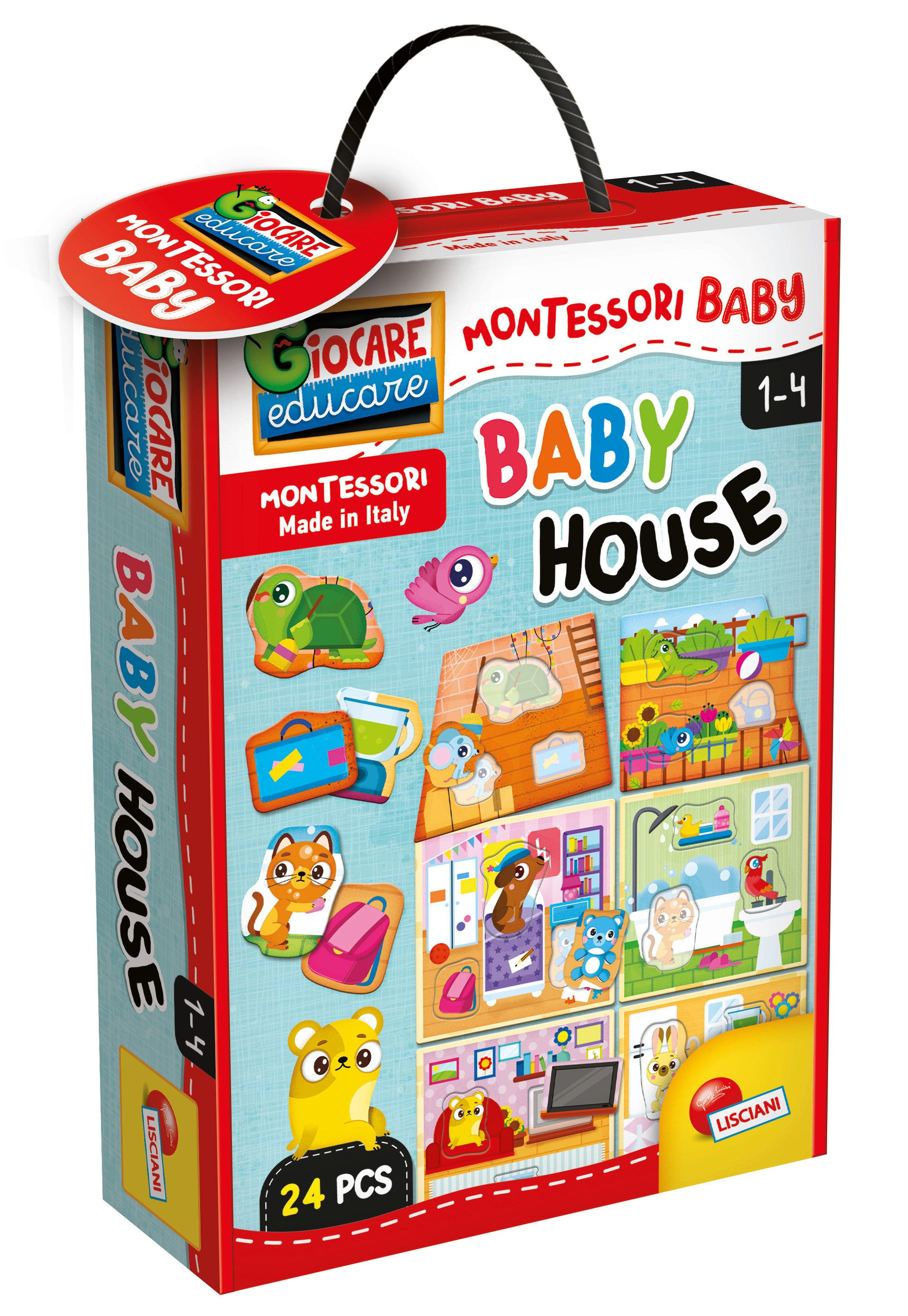 Lisciani Lernspielzeug Montessori Baby - Baby House Motorikspiel