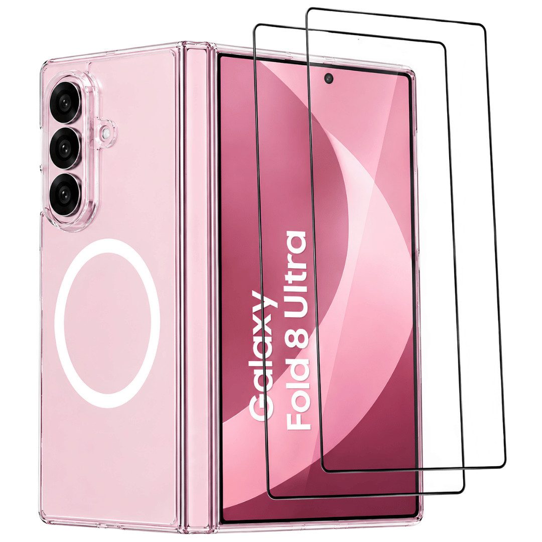 SmartUP Smartphone-Hülle + 2X Schutzglas für Samsung Galaxy Z Fold 8 Ultra MagSafe Case 9H 8,0, MagSafe-Technologie, präzise Aussparungen