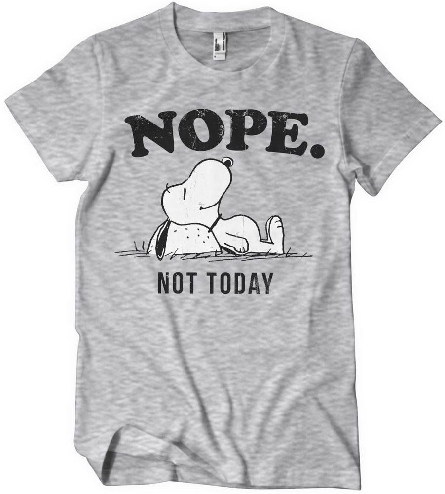 PEANUTS Worldwide LLC T-Shirt Nope Not Today T-Shirt