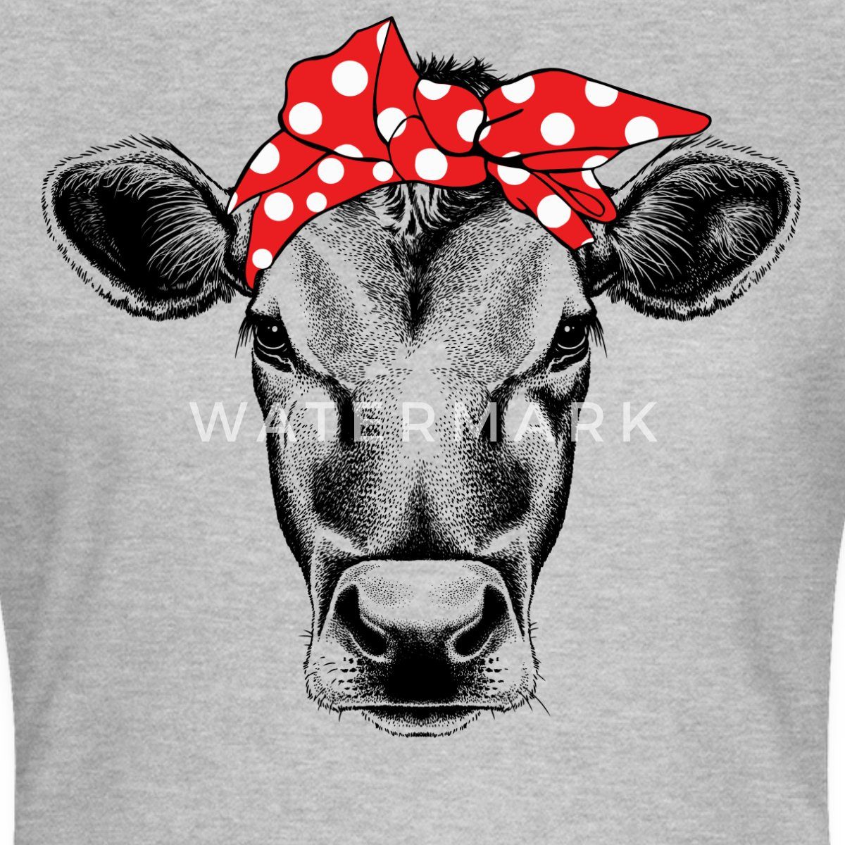 Spreadshirt T-Shirt Rockabilly Bandana Kuh Frauen T-Shirt (1-tlg) günstig online kaufen