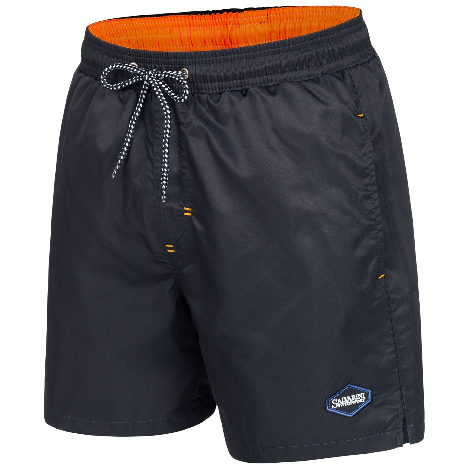 Alessandro Salvarini Badeshorts Herren – Badehose mit Reißverschlusstaschen Leichte Shorts mit Kordelzug und hohem Tragekomfort