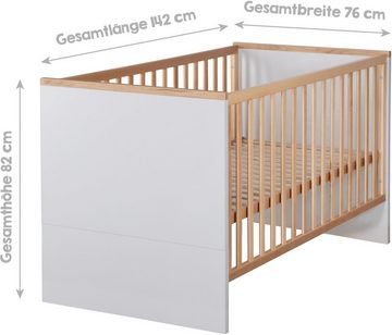 roba® Babybett Kombi-Kinderbett Tobi