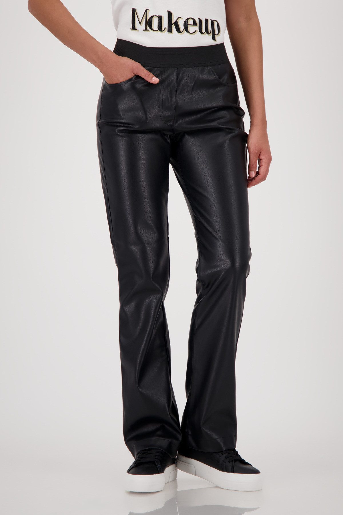 Monari Lederimitathose mit elastischem Bund günstig online kaufen