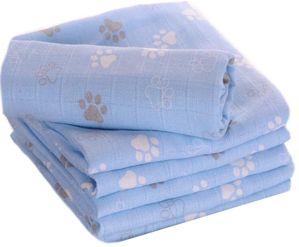 La Bortini Stoffwindeln Spucktuch 10 Stück Tücher für Baby Babywindeln Spucktücher, aus reiner Baumwolle, große Packung