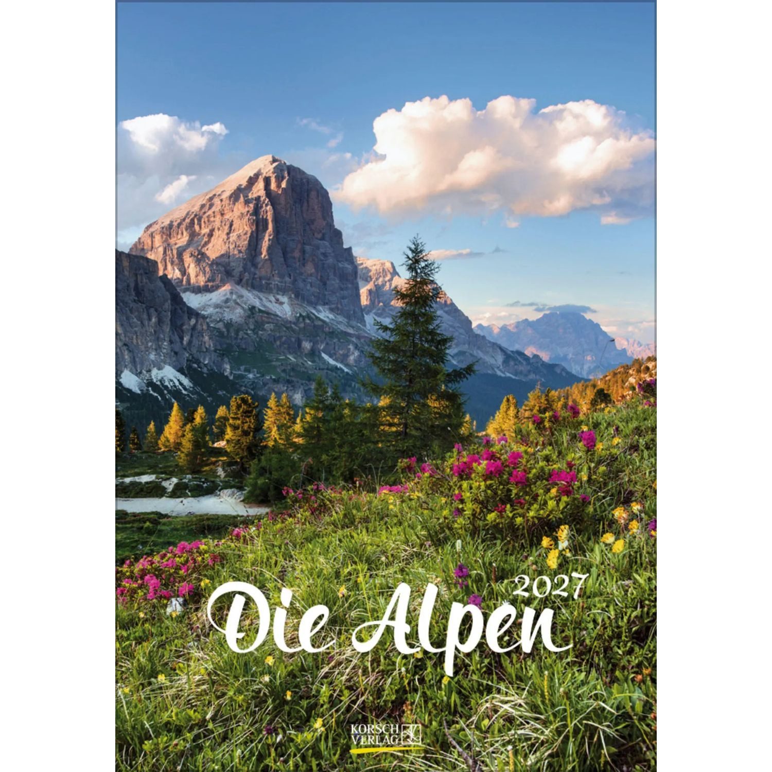 Korsch Verlag Wandkalender Die Alpen 2027