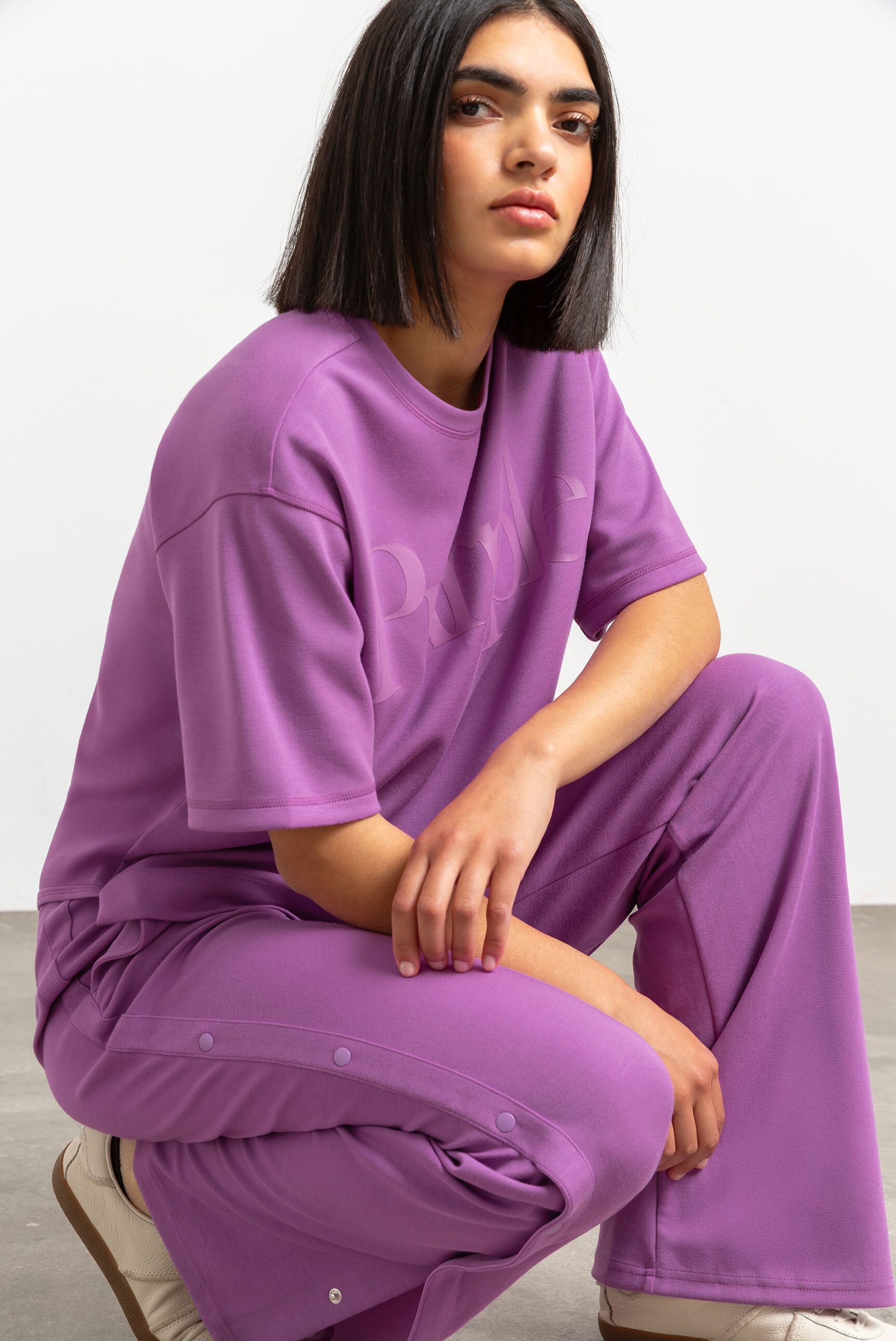 SENSES.THE LABEL Stoffhose mit Elastikbund & seitlichen Taschen