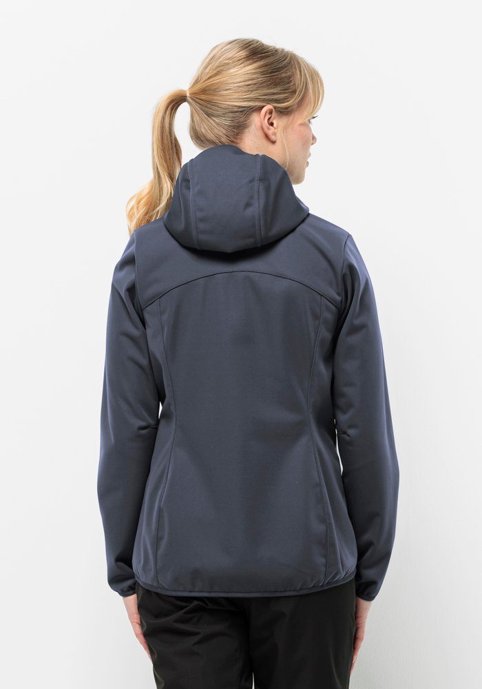 W Softshelljacke dolphin Jack HOODY WINDHAIN Wolfskin