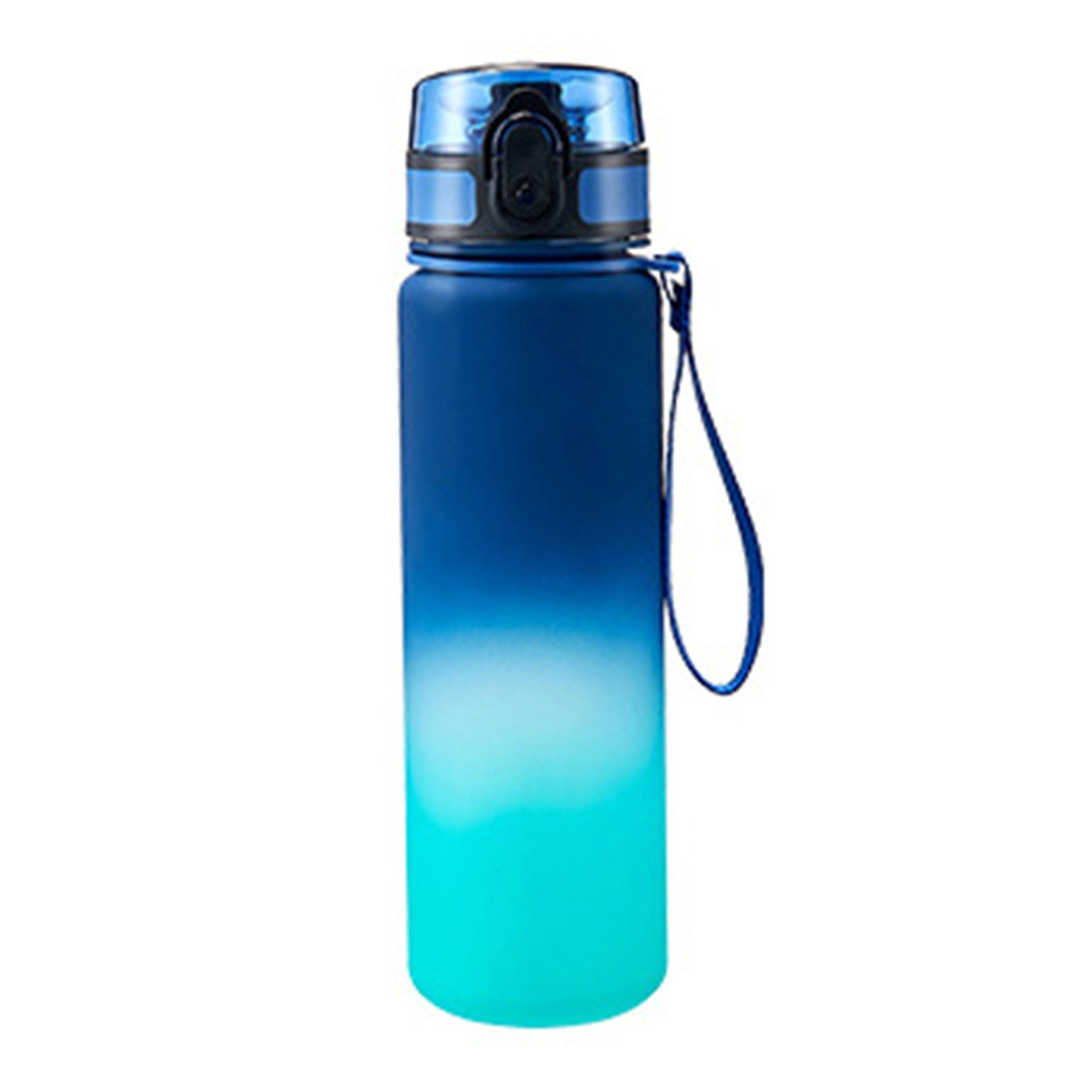 Blusmart Trinkflasche 500 Ml/650 Ml/1000 Ml Kunststoff-Sport-Wasserbecher, Trinkflasche, Trinkflasche blue green 650ml