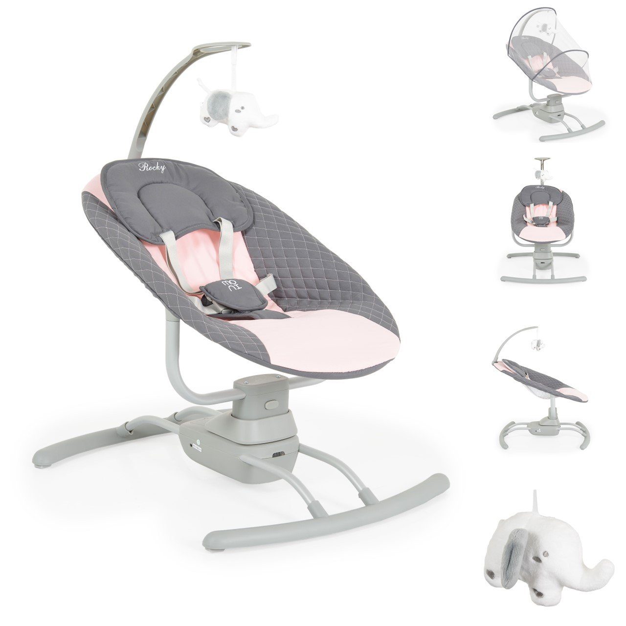Babywippe Babywippe elektrisch Rocky Kissen