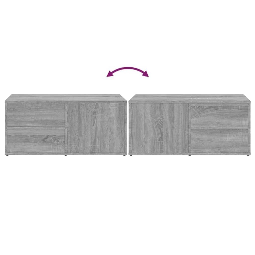 furnicato TV-Schrank Grau Sonoma cm Holzwerkstoff 80x34x36