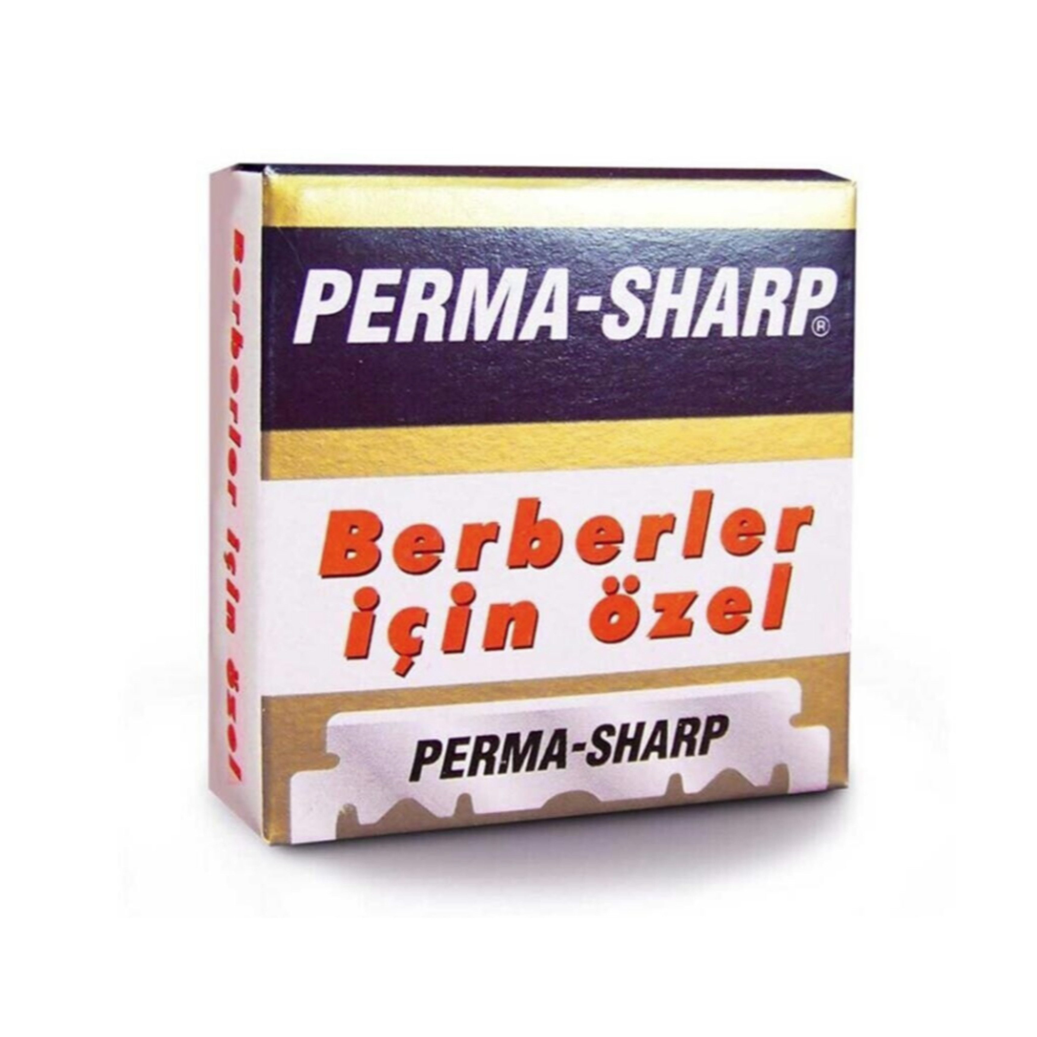 Derby Professional Rasierklingen Perma Sharp Halbe Blatt-Rasierklingen für Rasiermesser 100st., 1-tlg.