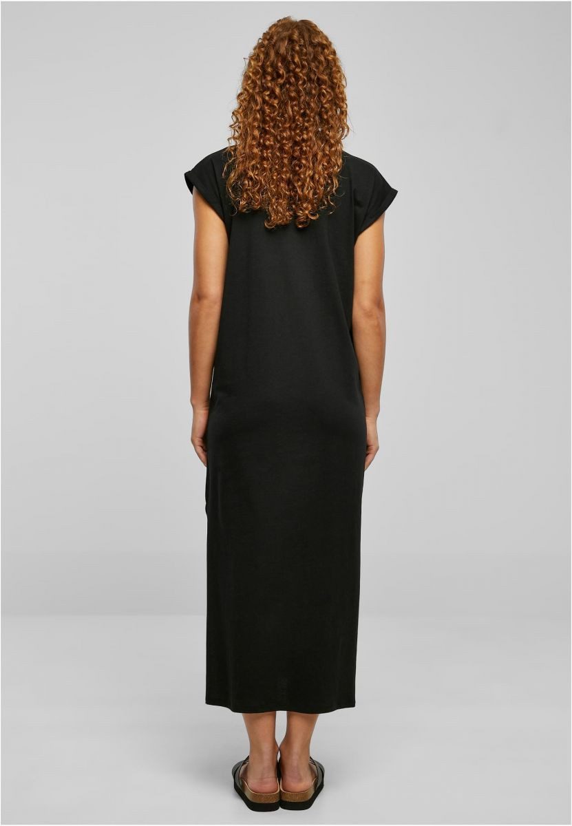 URBAN CLASSICS Sweatkleid Ladies Long Extended Shoulder Dress XS bis 5XL