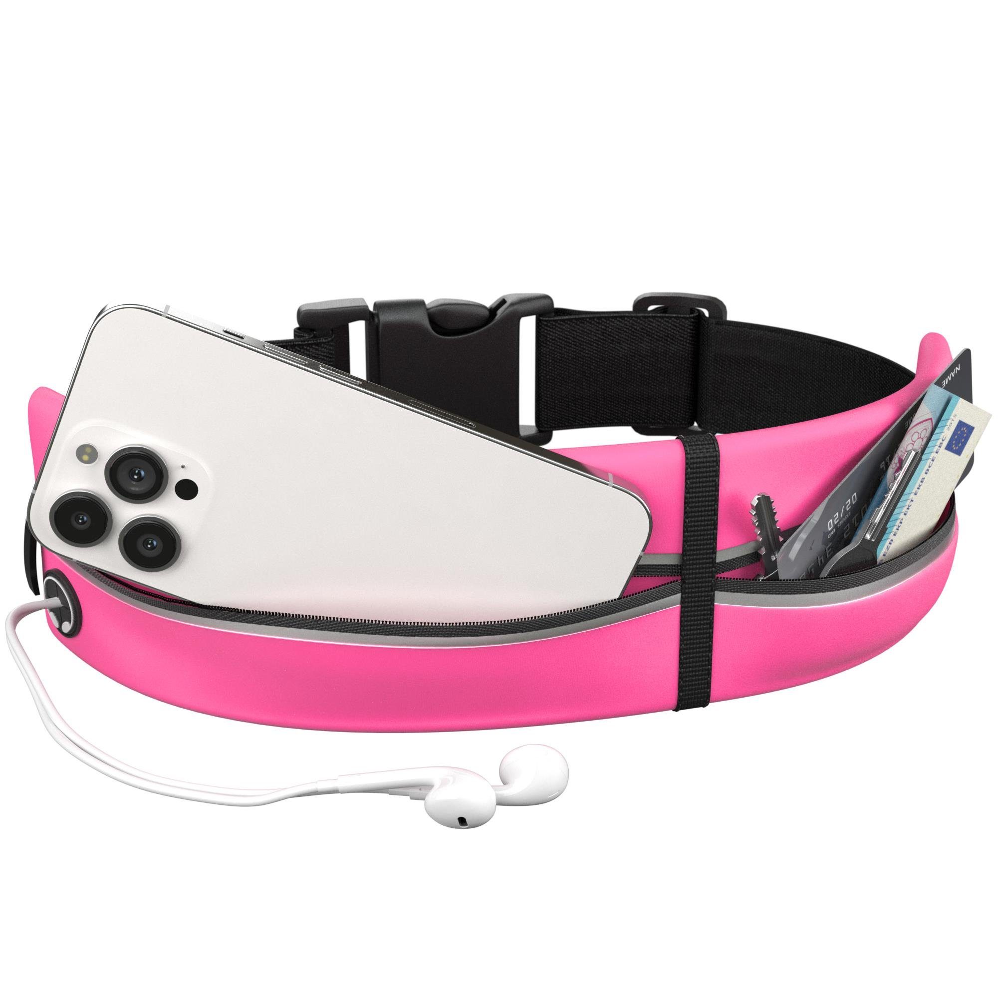 EAZY CASE Laufgürtel Universal Sport Schmal Pink Bauchtasche