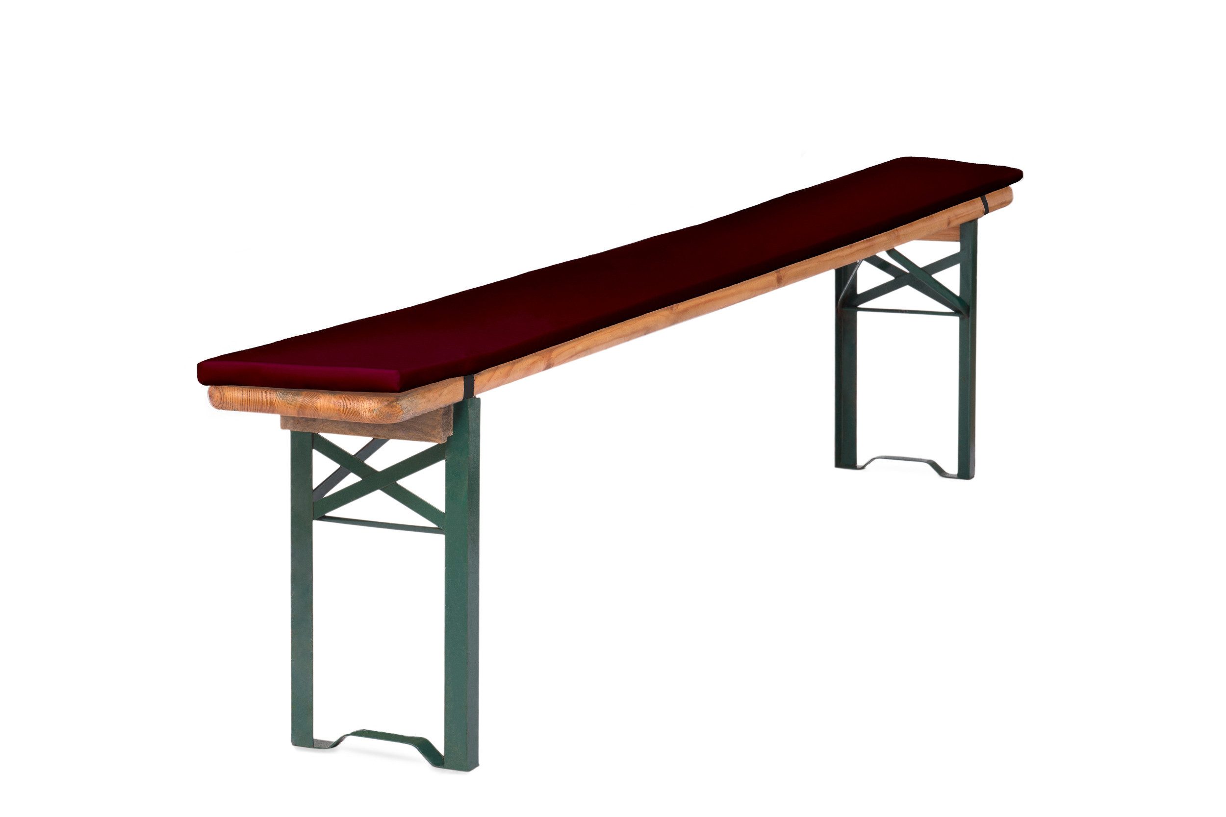 TexDeko Bankauflage Bierbankauflagen-Set mit Tischdecke 100x250cm (universal) 3TLG Set, (Set, 2x Auflage + 1x Tischdecke), blickdicht & waschbar