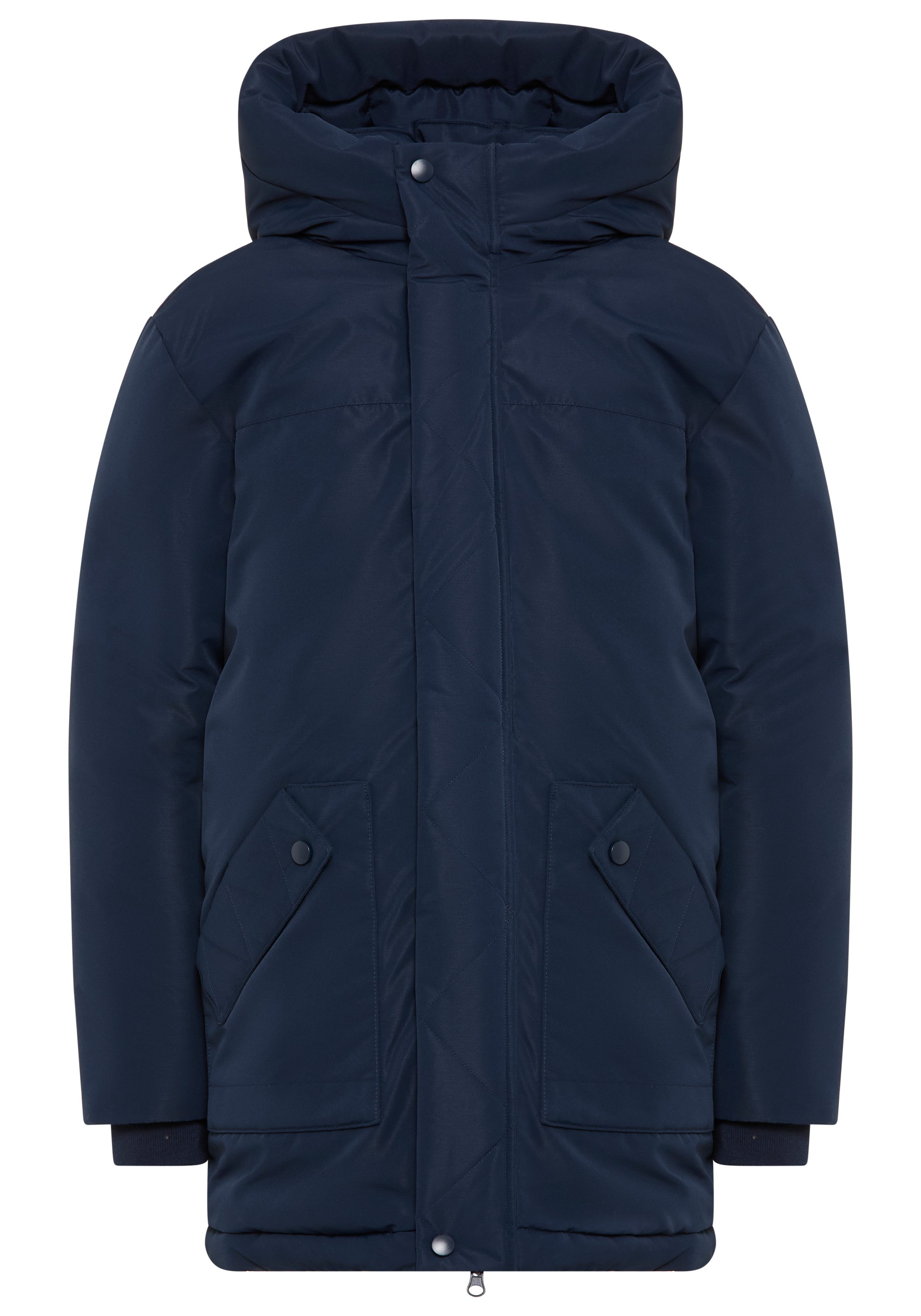 KangaROOS Outdoorjacke Winterwarme Jacke Lange Winterjacke mit reflektierenden Details
