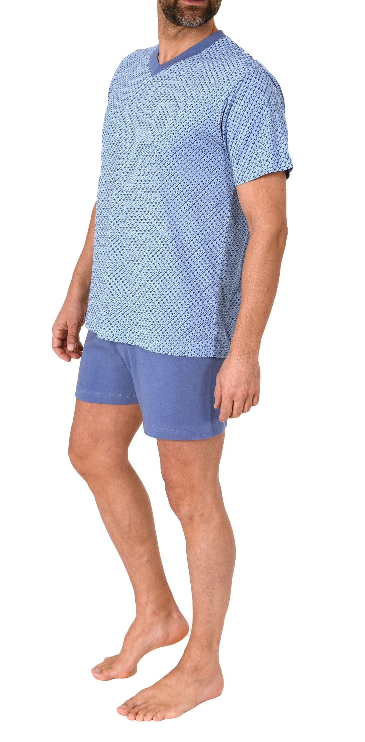 Normann Pyjama Normann Herren Schlafanzug kurz Shorty Pyjama aus 100 % Baum günstig online kaufen