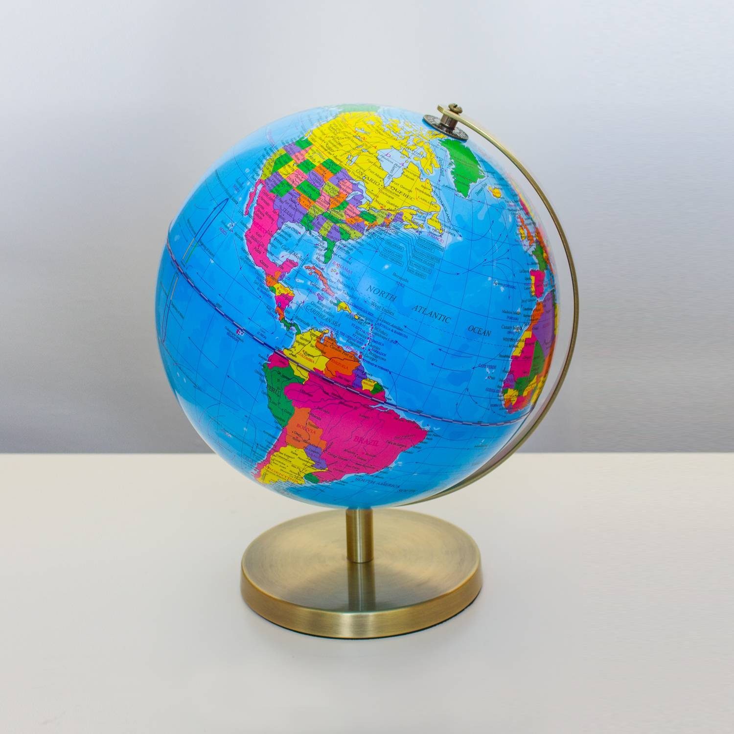 Magellan Expedition Globus Albion Leuchtglobus Globus Tischglobus mit Metallfuß und Meridian