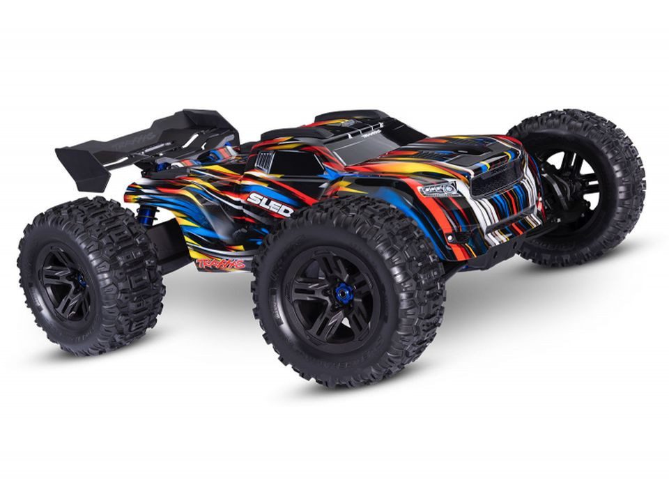 RC-Auto Traxxas Sledge 1:8 Monster Truck RTR 4WD belted VXL-6S blau Brushless