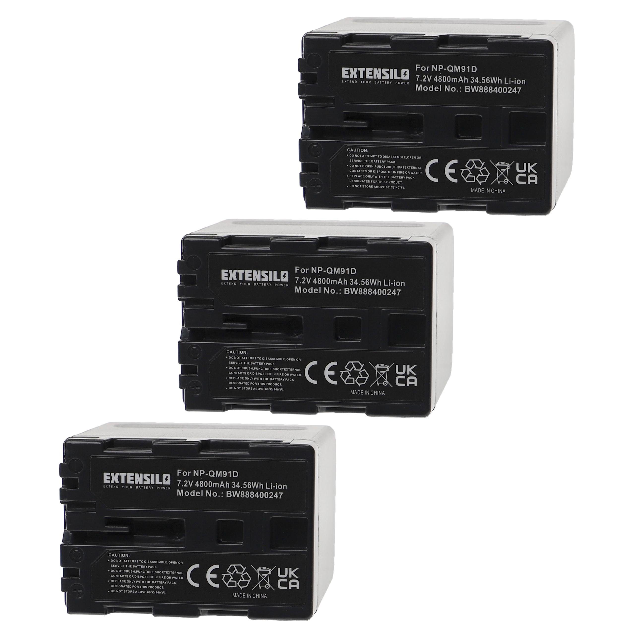 Extensilo kompatibel mit Trotec IC120, IC60, IC100, IC80 Kamera-Akku Li-Ion 4800 mAh (7,2 V)