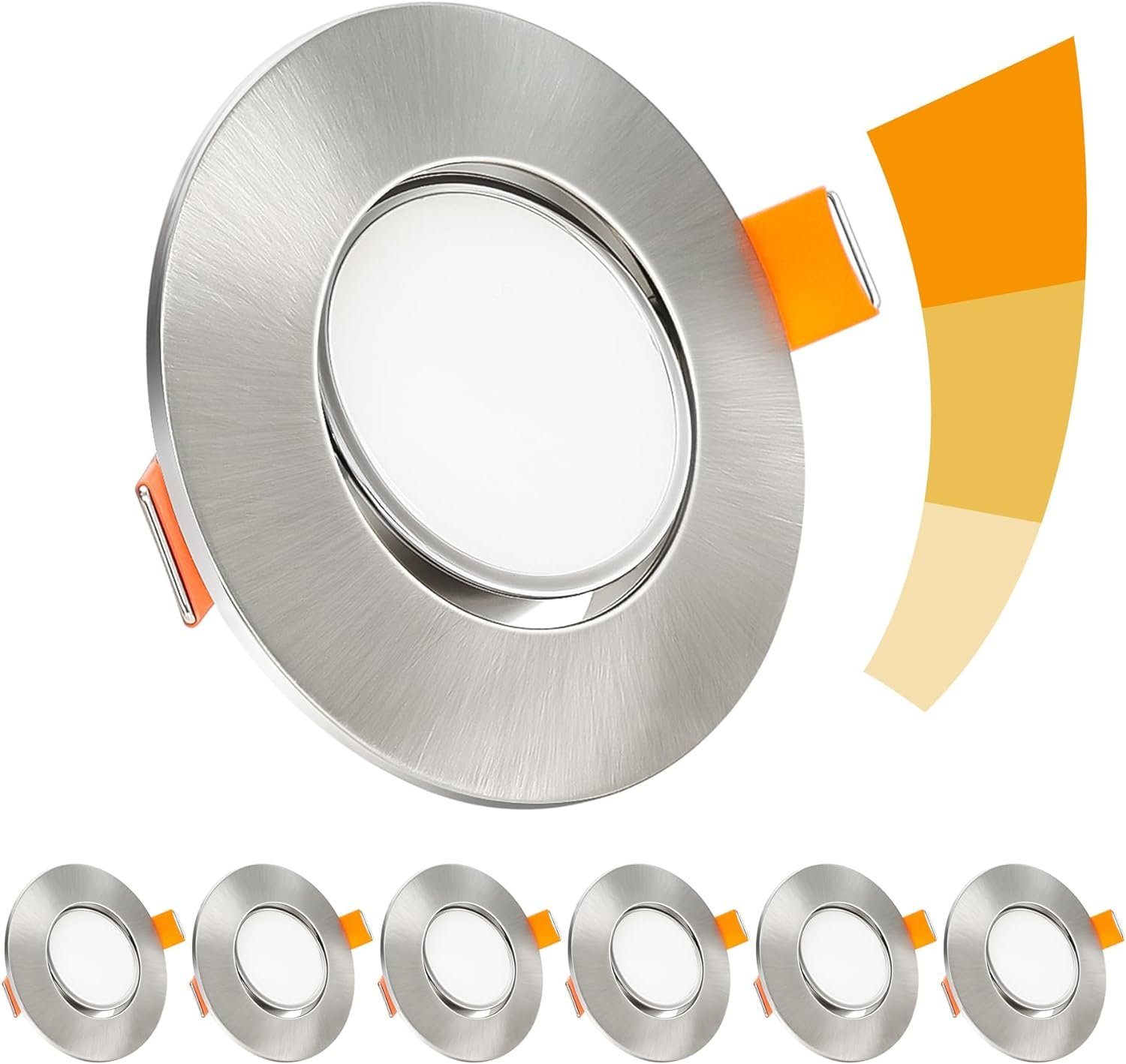 Diyarts LED Deckenspots, LED fest integriert, Warmweiß, Set mit 6 ultraflac günstig online kaufen