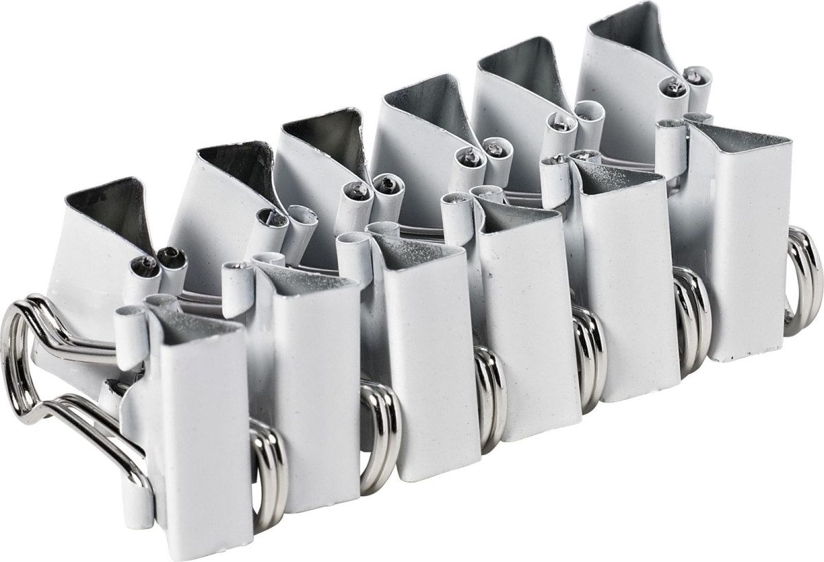 ALCO Büroklammer Foldbackklammer 15mm weiß VE=12 Stück