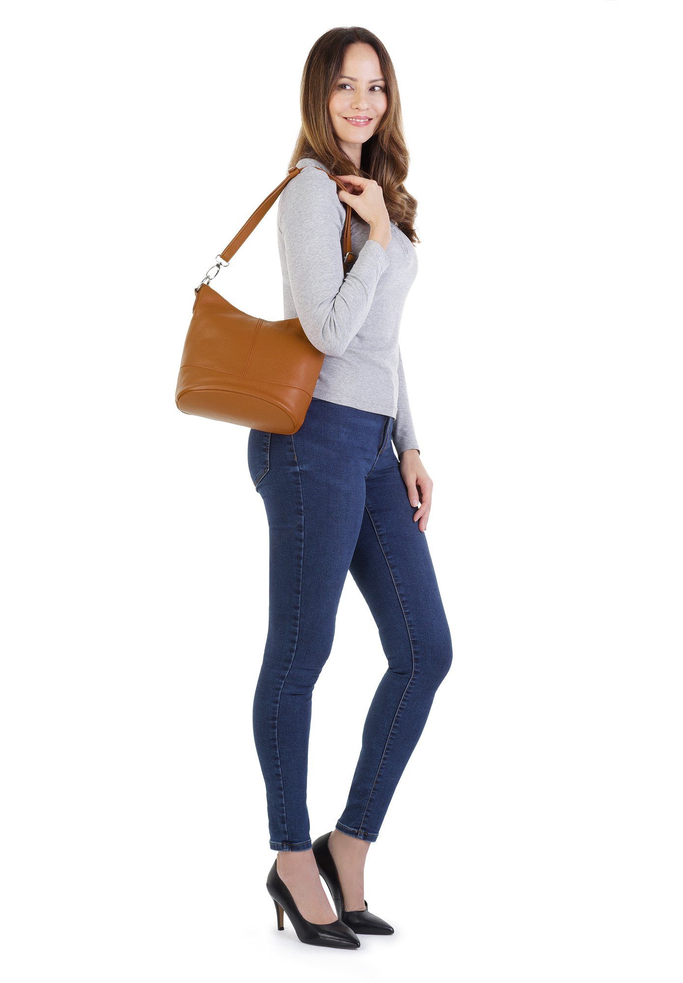Cluty Umhängetasche, echt Leder, Made in günstig online kaufen