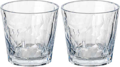 KOZIOL Glas Superglas CLUB No. 22, Kunststoff, spülmaschinengeeignet, melaminfrei, 250 ml, 2-teilig