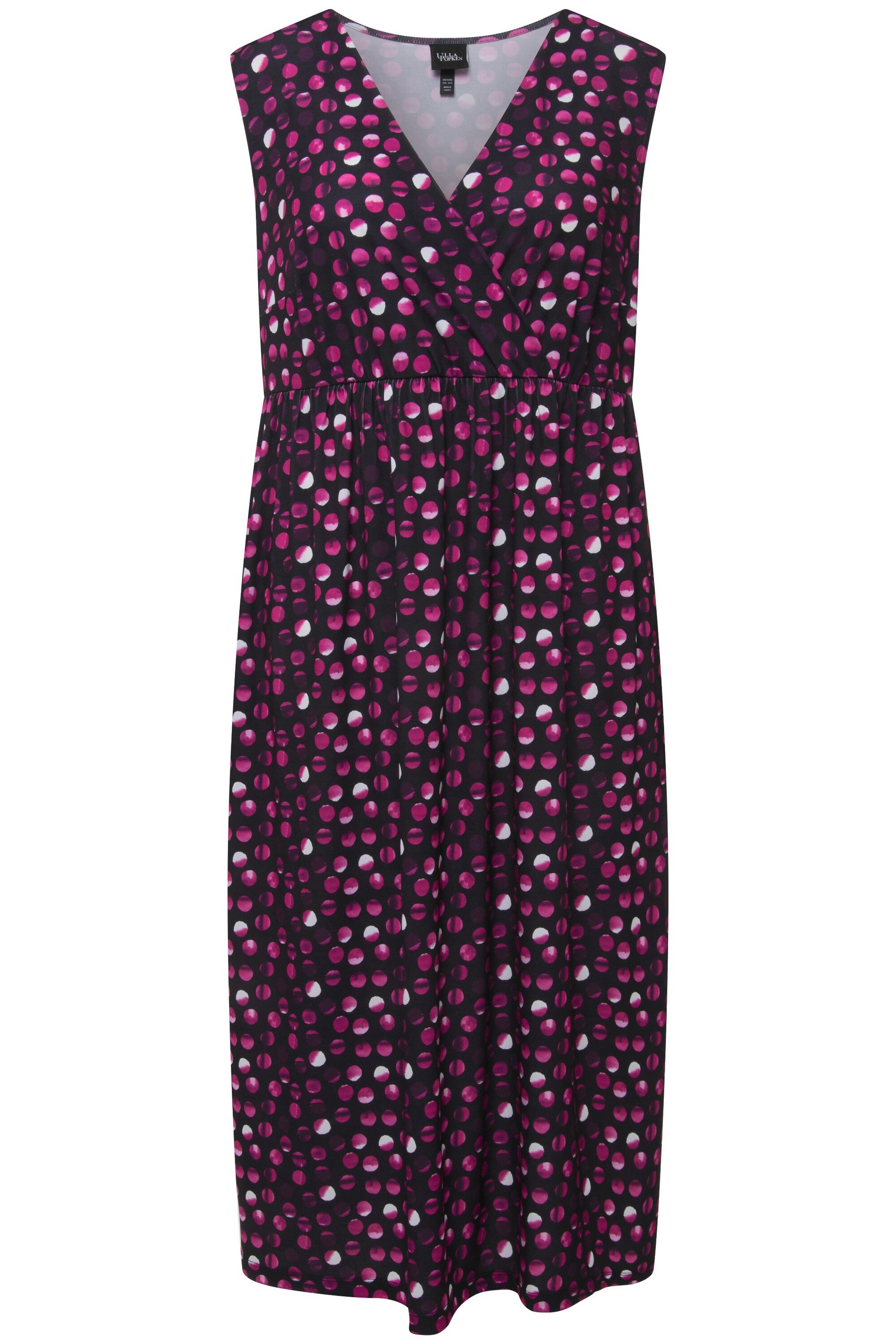 Ulla Popken Maxikleid Jerseykleid Punkte A-Linie günstig online kaufen