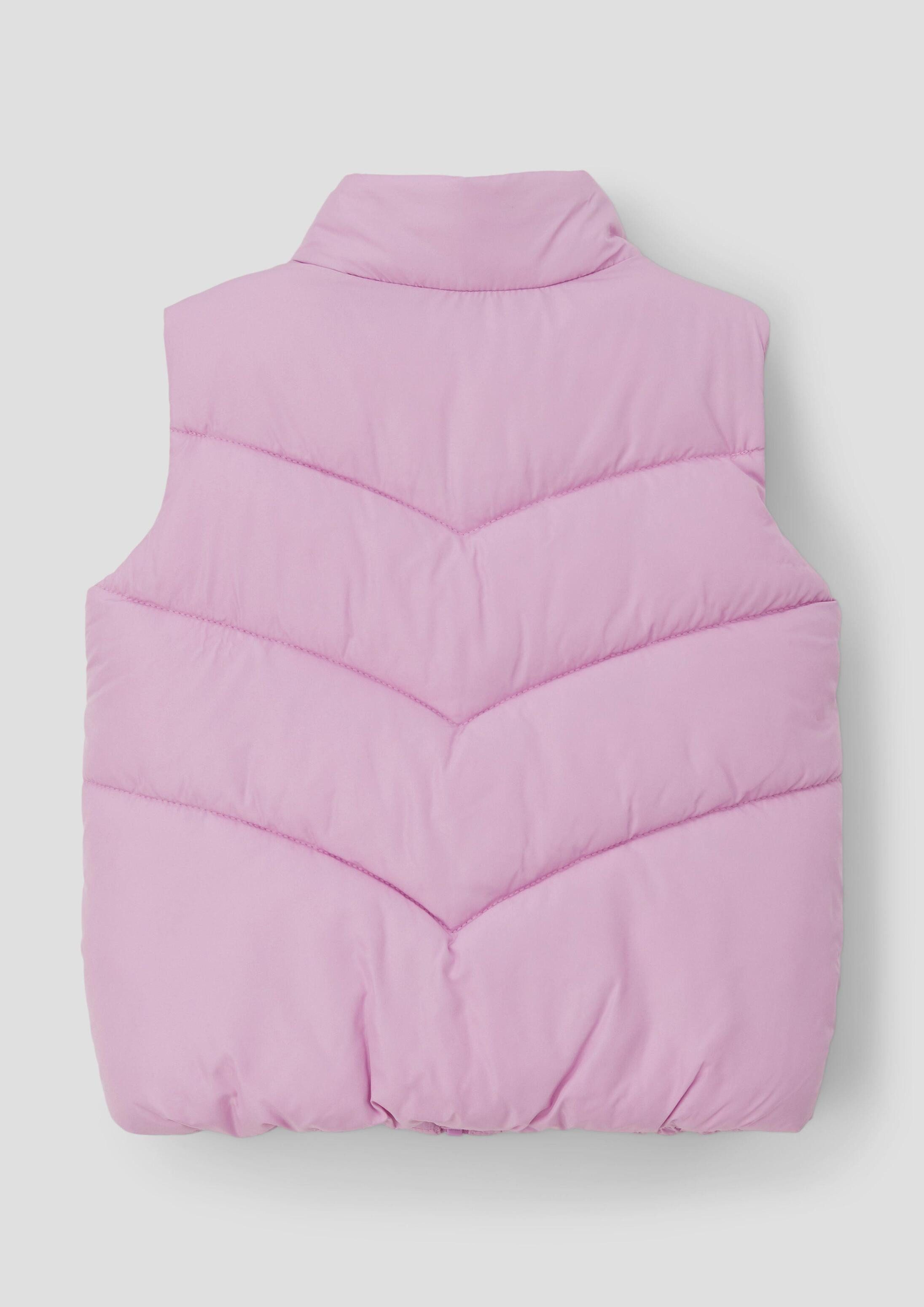 s.Oliver Outdoorjacke Outdoor-Weste Steppweste mit Stehkragen