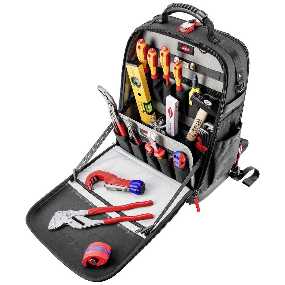 Knipex Werkzeugkoffer Knipex Modular X18 Sanitär 00 21 50 S Sanitär Werkzeugrucksack bestück