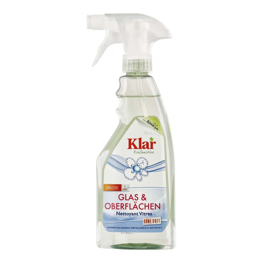Klar - Glas & Oberflächen Reiniger Spray 500ml Glasreiniger