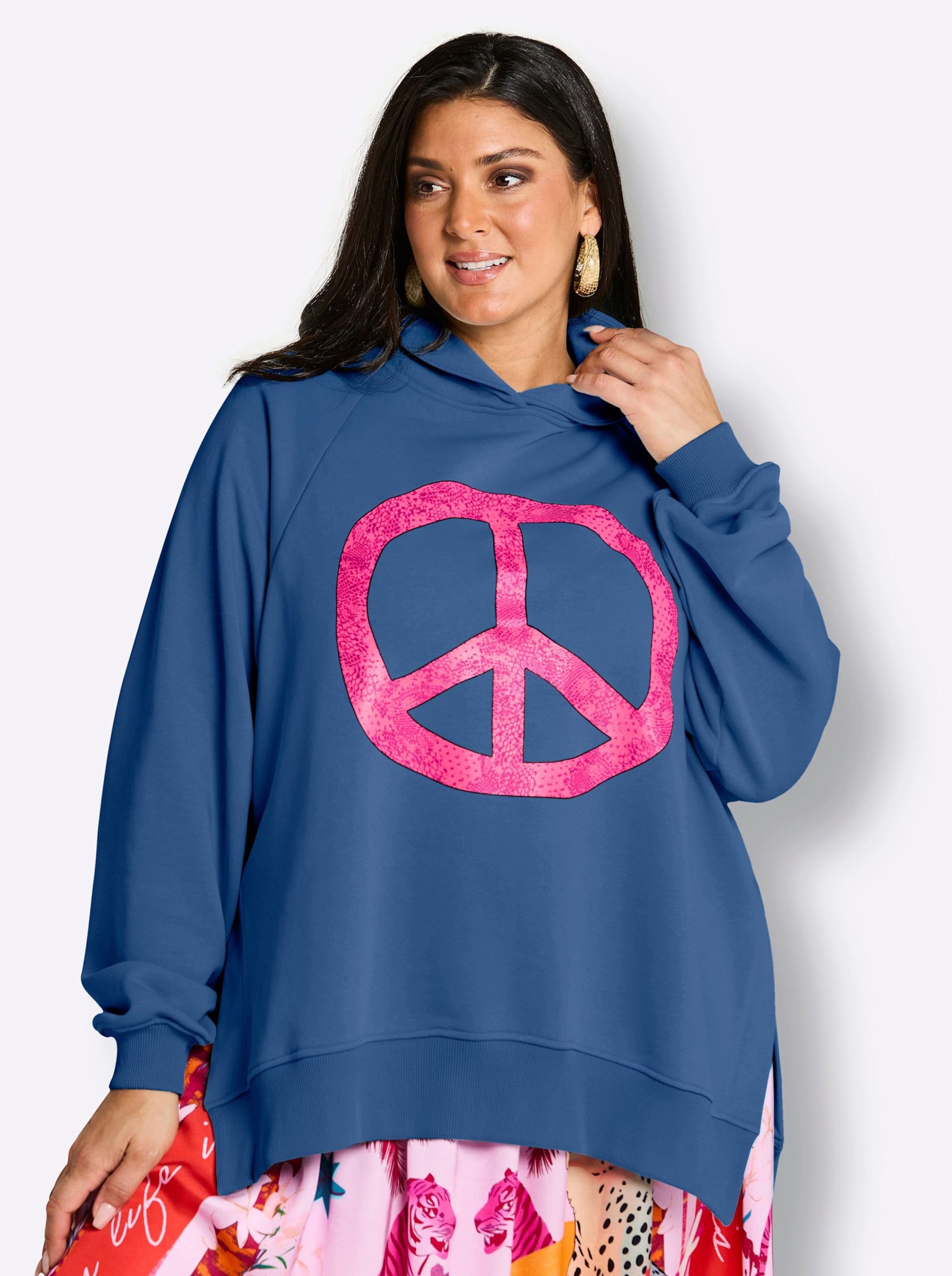 Sheego Sweater Sweatshirt Langarm