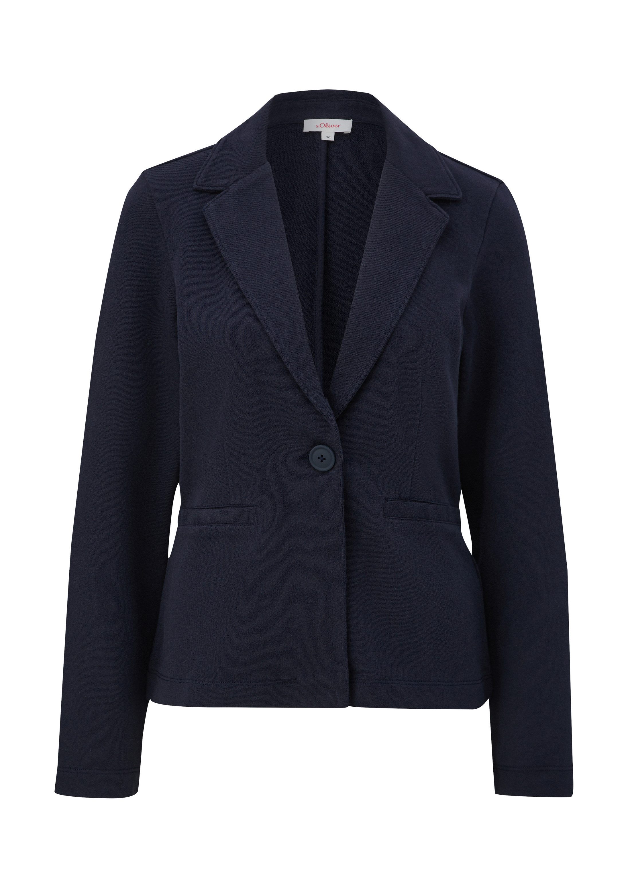 s.Oliver Jackenblazer Sweatshirt Jacke Blazer aus Sweat