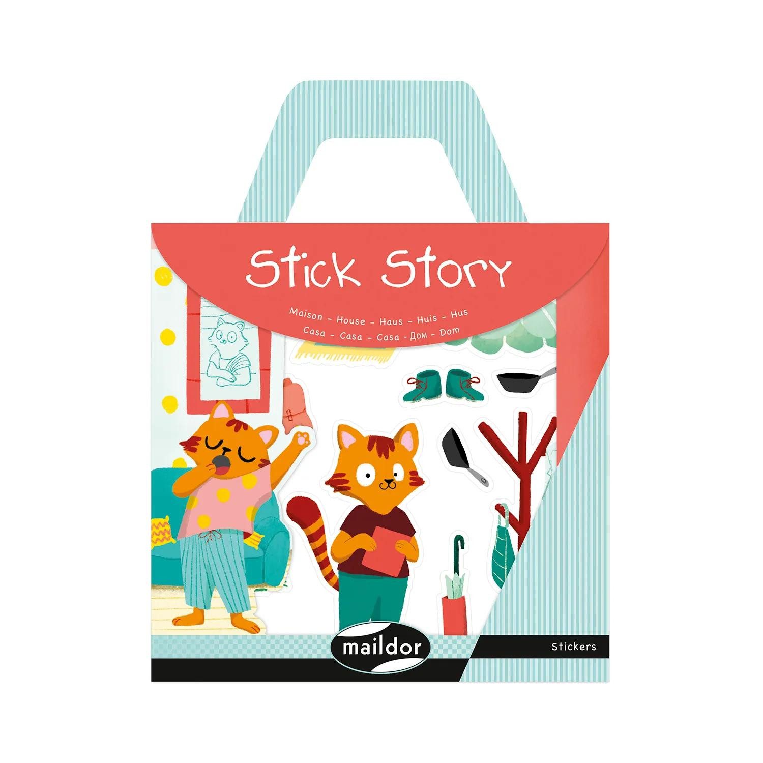 maildor Sticker 6x Stick Story, Zuhause - Mehrfarbig AF034C, Kreativset