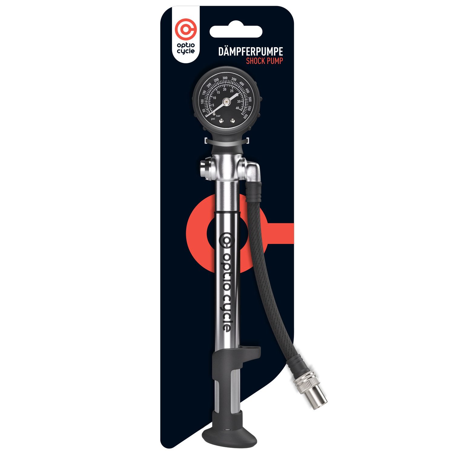 Optio Cylce Dämpferpumpe Hochdruck-Dämpferpumpe mit Manometer 300-600 PSI