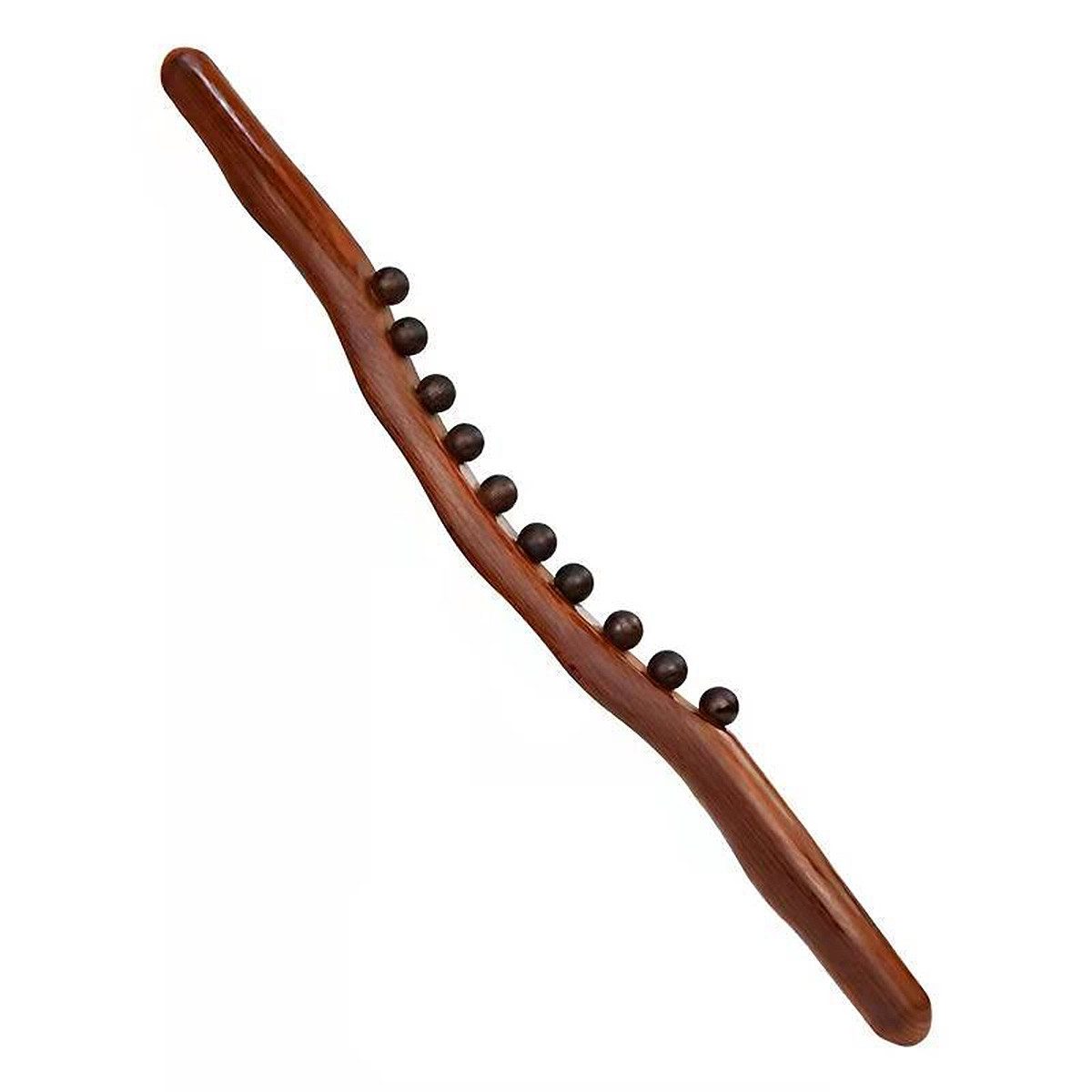 Nacken-Massagegerät Holz-Gua-Sha-Massageroller »31 Perlen« – Nacken- & Körpermassage