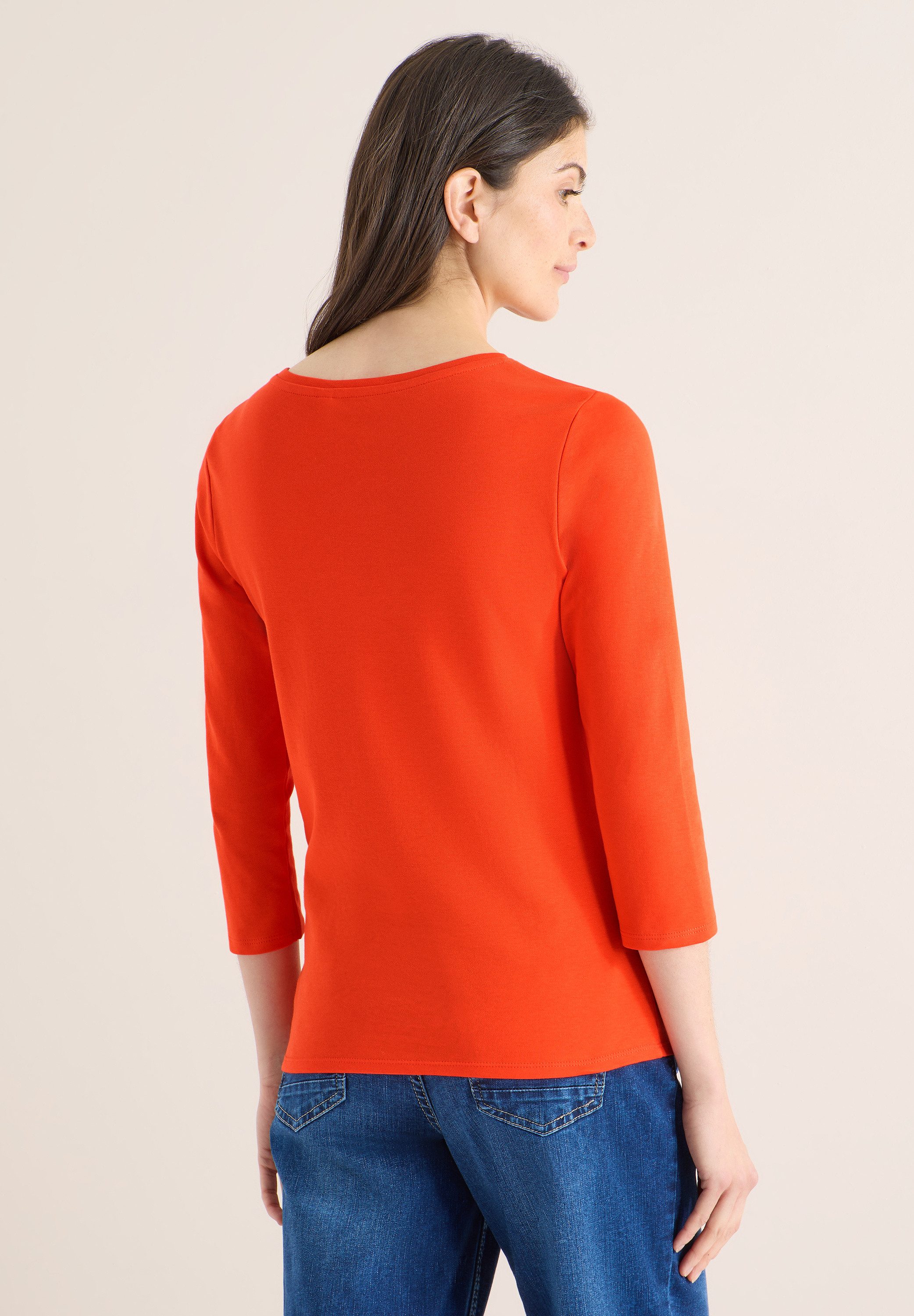 CECIL 3/4-Arm-Shirt aus reiner Baumwolle günstig online kaufen