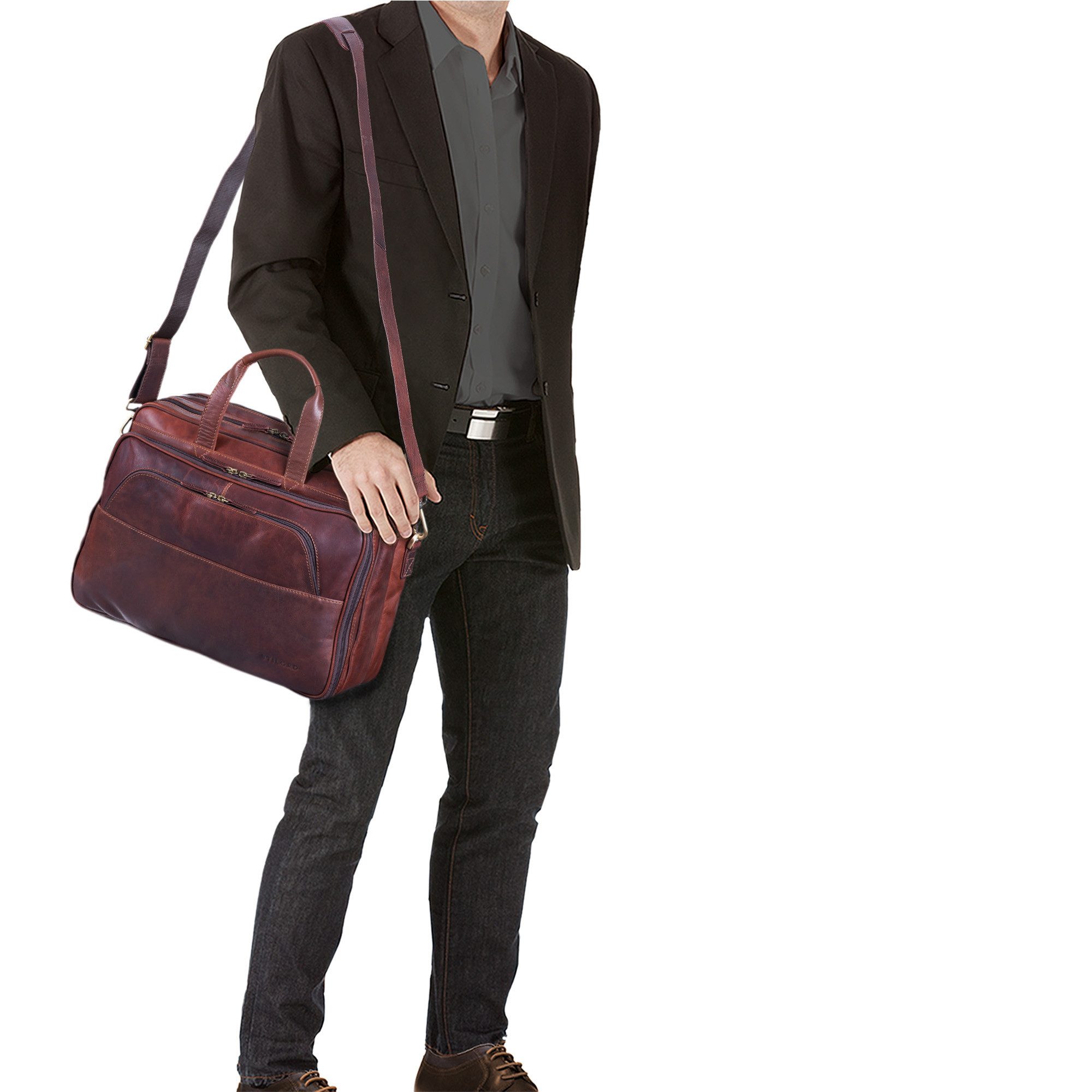 STILORD Aktentasche "Artemis" Vintage Lehrertasche Leder Aktentasche
