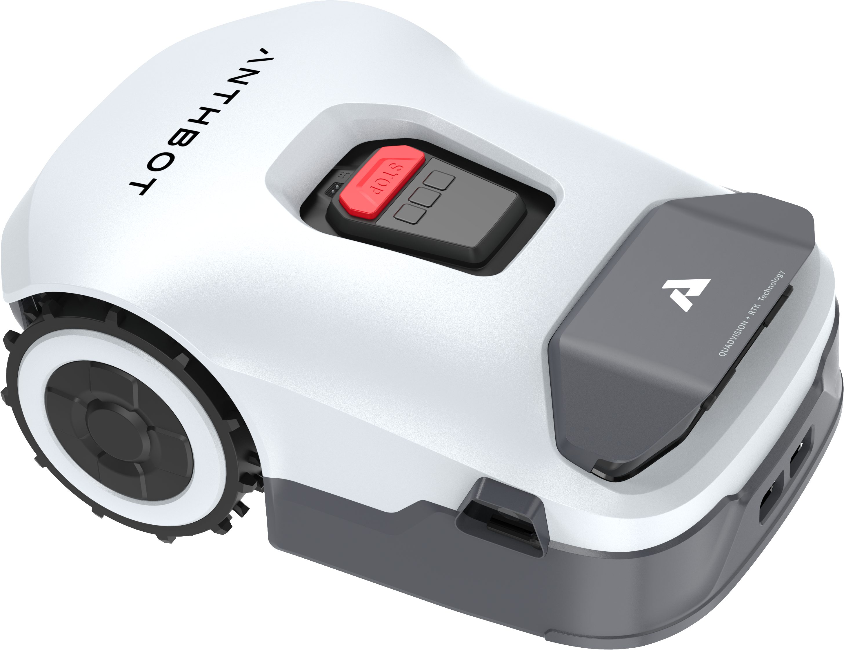 ANTHBOT Rasenmähroboter 90ANT-LMGenie1000, bis 1000 m² Rasenfläche, (KI‑Hindernisvermeidung, Multi‑Zonen-Verwaltung), Kabellose Installation, Full‑Band‑RTK mit 4 KI‑Kameras