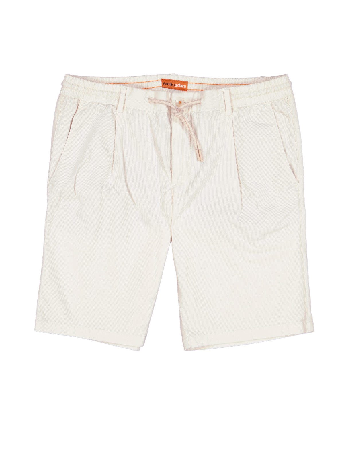 Bermudas Herren Bermuda aus Cord-Material, Naturweiss
