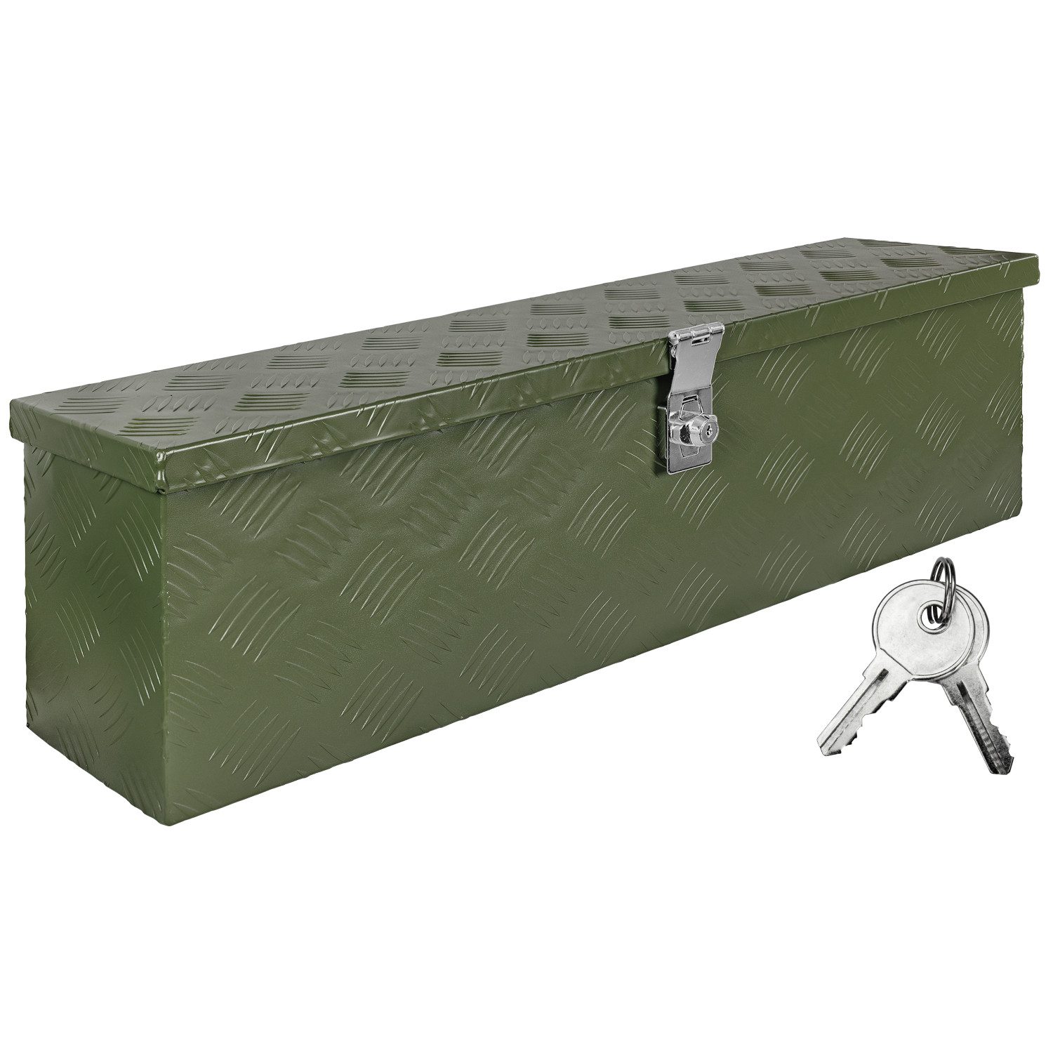Anhänger-Deichselbox Deichselbox Werkzeugkasten Truckbox Alu Box Transportbox D035 Grün