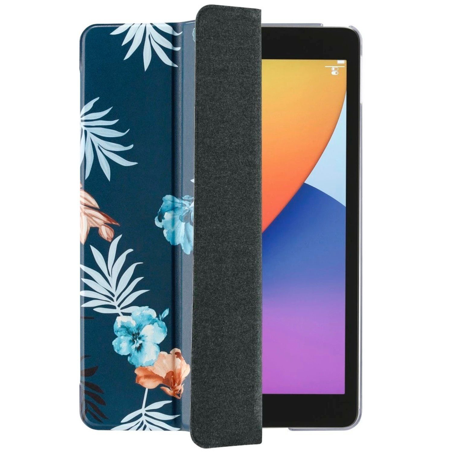 Hama Tablet-Hülle Smart Case BotanicTasche Cover Hülle Bag Blau, Standfunktion, für Apple iPad 7 2019 / iPad 8 2020 / iPad 9 2021 10,2" – Bild 2 von 5
